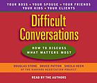 Difficult conversations