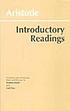 Aristotle : introductory readings door Aristote