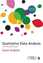 Qualitative data analysis : an introduction