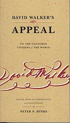 David Walker's appeal to the coloured citizens of the world