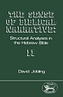 The sense of Biblical narrative : structural analyses... by  David Jobling 