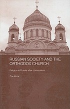 Russian orthodoxy, religion, and society : after communism
