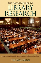 The Oxford guide to library research