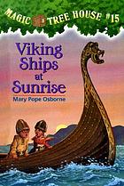 Viking ships at sunrise
