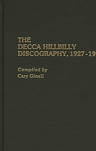 The Decca hillbilly discography, 1927-1945