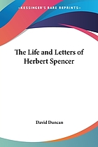 The life and letters of Herbert Spencer