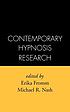 Contemporary hypnosis research by Erika Fromm