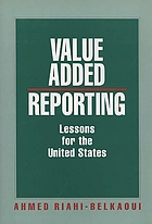 Value added reporting : lessons for the United States