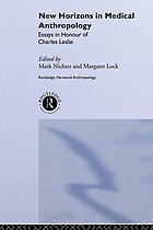 New horizons in medical anthropology : essays in honour of Charles Leslie