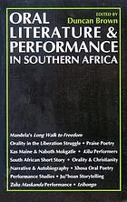 Oral literature & performance in southern Africa