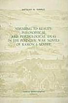 Adjusting to reality : philosophical and psychological ideas in the post-Civil War novels of Ramon J. Sender