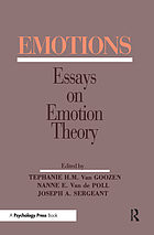 Emotions : essays on emotion theory