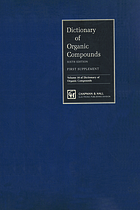 Dictionary of organic compounds.