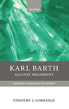 Karl Barth : against hegemony