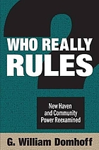Who really rules? : New Haven and community power reexamined