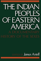 The Indian peoples of Eastern America : a documentary history of the sexes