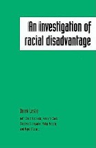 An investigation of racial disadvantage