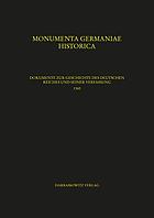 Monumenta Germaniae historica inde ab anno Christi quingentesimo usque ad annum millesimum et quingentesimum. Legum sectio IV: Constitutiones et acta publica imperatorum et regum. t.1-