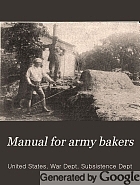 Manual for army bakers.