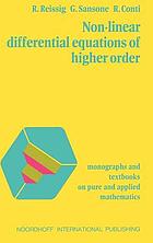Nichtlineare Differentialgleichungen höherer OrdnungNon-linear differential equations of higher order