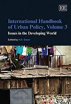 International handbook of urban policy