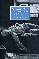 Romantic poets and the culture of posterity
