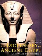 The Dictionary of Ancient Egypt cover image