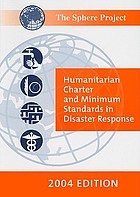 Humanitarian charter and minimum standards in disaster response