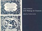 LeRoy & Ballard's 1572 Mellange de chansons