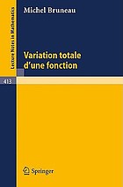 Variation totale d'une fonction.