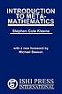 Introduction to metamathematics de Stephen Cole Kleene