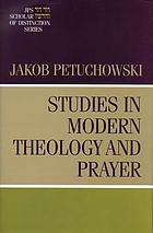 Studies in modern theology and prayer