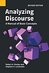 Analyzing discourse : a manual of basic concepts by  Robert A Dooley 
