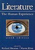 Literature : the human experience 著者： Richard Abcarian