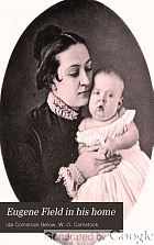 Eugene Field in his home,