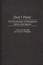 Don't panic : the psychology of emergency egress and ingress