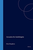 Acoustics for audiologists