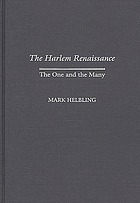 The Harlem renaissance : the one and the many