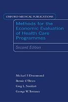 Methods for the economic evaluation of health care programmes