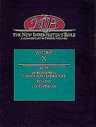 New Interpreter's Bible Cover art