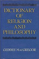 Dictionary of religion and philosophy