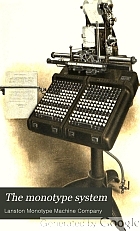 The monotype system; a book for owners & operators of monotypes.