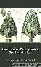 Histoire naturelle des poissons; ou, Ichthyologie générale,
