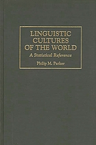 Linguistic cultures of the world : a statistical reference