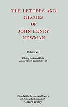 The letters and diaries of John Henry Newman. / Volume VII, Editing the 
