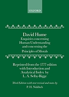 Enquiries concerning human understanding, and concerning the principles of morals,