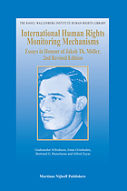 International human rights monitoring mechanisms : essays in honour of Jakob Th. Möller