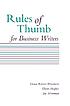 Rules of thumb for business writers door Diana Roberts Wienbroer