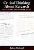 Critical thinking about research : psychology... by  Julian Meltzoff 