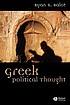 Greek political thought door Ryan K Balot